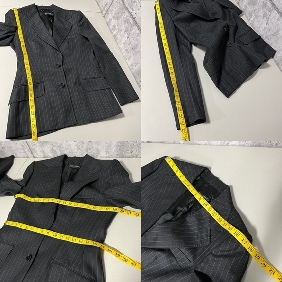 dolce & Gabbana Women pinstripe slim-cut buttoned blazer - Picture 13 of 14